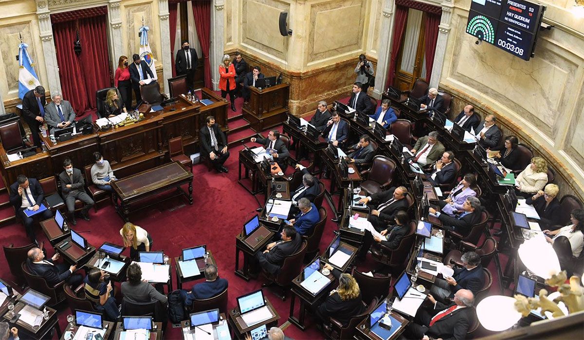 La oposición dio quorum para tratar el proyecto para pagarle al FMI pero no lo apoyó. Cristina Kirchner no presidió la sesión.