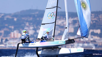 Juegos Olímpicos París 2024: Eugenia Bosco y Mateo Majdalani luchan por la medalla en Nacra 17