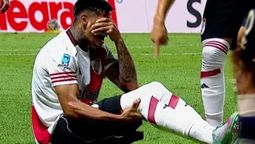 El volante de River Juan Portillo fue operado.