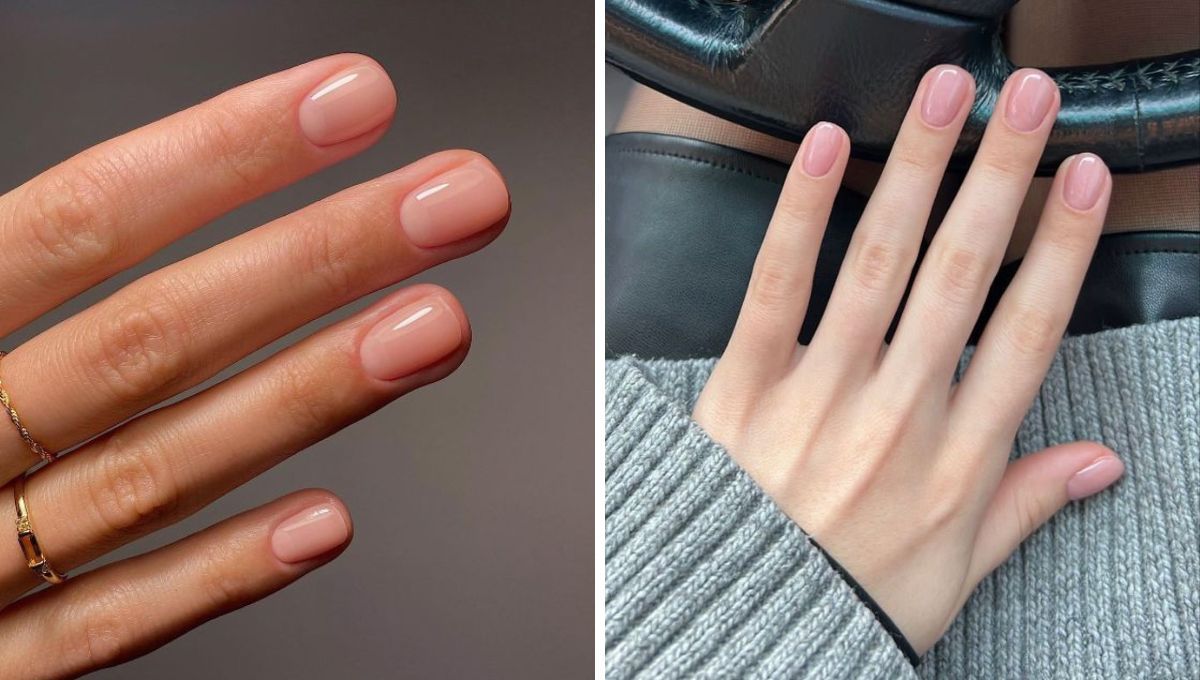 Las u&ntilde;as en tono nude o trasl&uacute;cido son ideales para mantener un estilo minimalista y elegante.&nbsp;