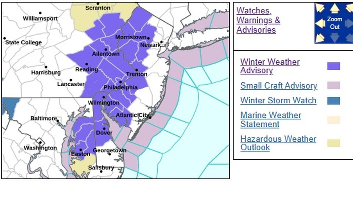 El área de violeta será la afectada por un frente frío y nevadas. El área de violeta será la afectada por un frente frío y nevadas.