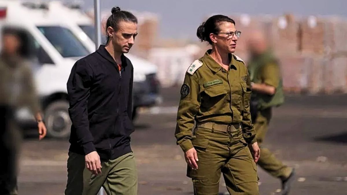 Ariel Cunio, uno de los argentinos liberados. Ariel Cunio, uno de los argentinos liberados.