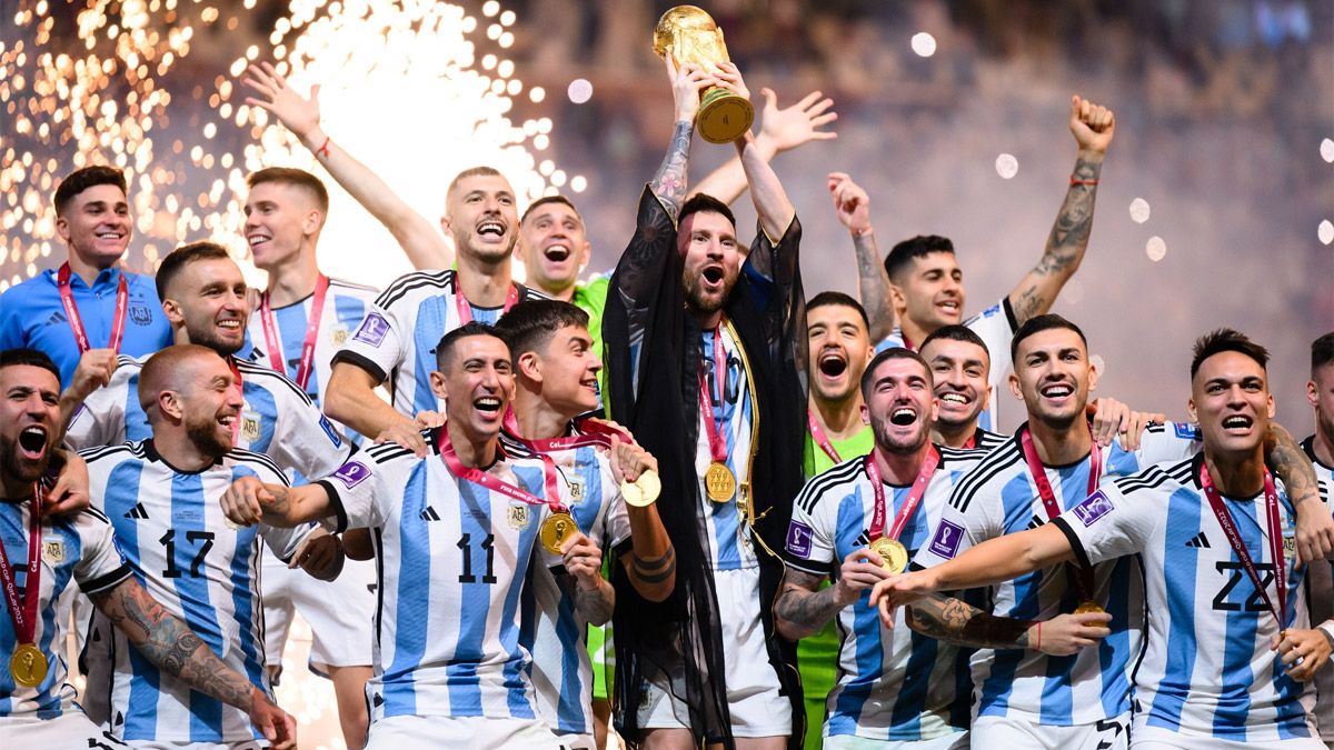 Los detalles del festejo de la Selección argentina en el Monumental
