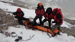 Evacuaron a una andinista alemana y está internada en Uspallata