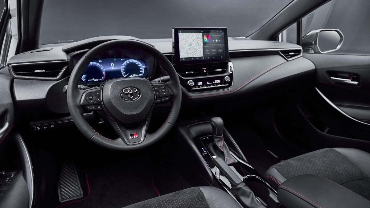 Así luce el interior del Toyota Corolla GR-SPORT. Así luce el interior del Toyota Corolla GR-SPORT.