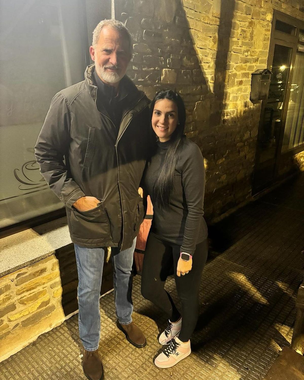 El rey Felipe VI en el restaurante 'El fogón del Valle'. El rey Felipe VI en el restaurante 'El fogón del Valle'.