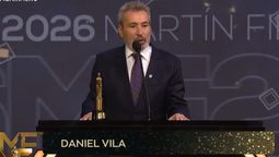 Daniel&nbsp; Vila, presidente de Grupo América, recibió un Martín Fierro por los 60 años de América TV.