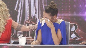 Desconsolado llanto de Pampita en el Bailando: 