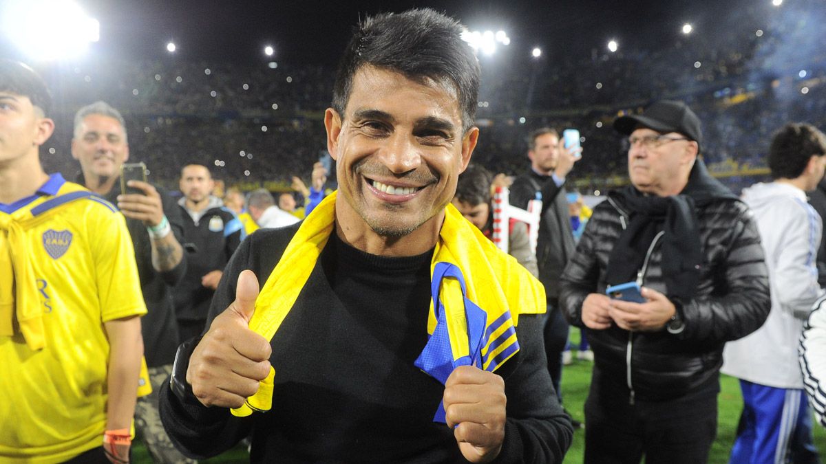 El Negro Ibarra logró festejar la Liga Profesional con Boca y se ganó la admiración de todos.