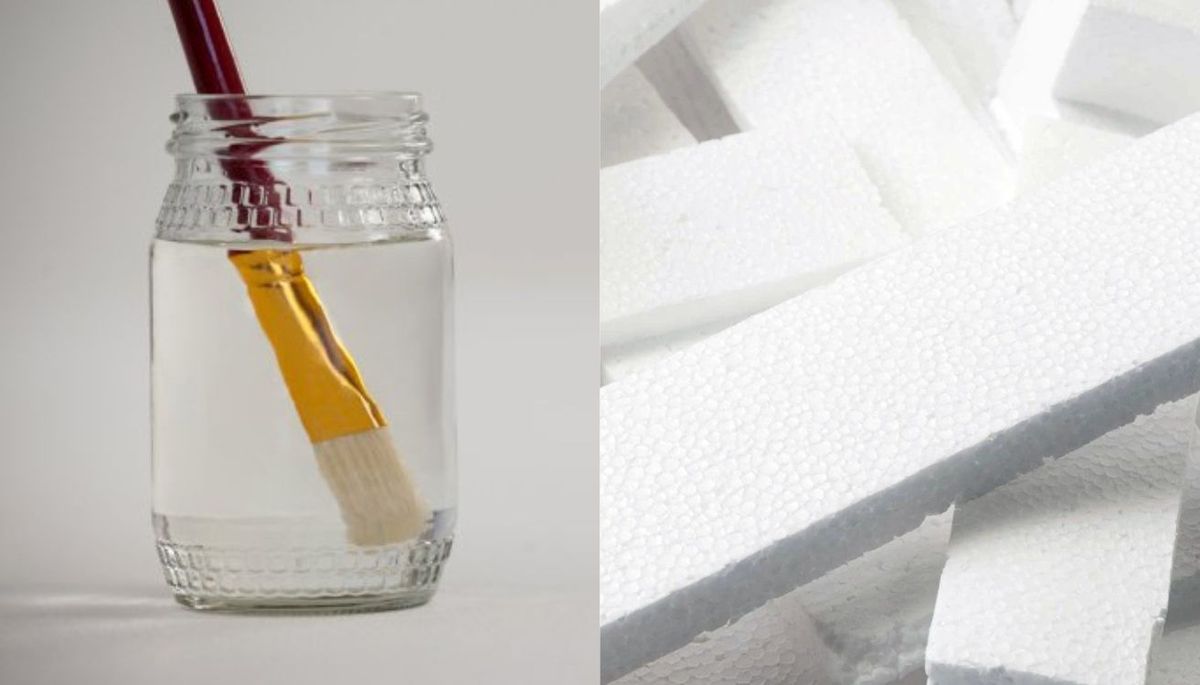 Para este truco necesitas aguarrás y poliestireno. Imagen: Redacción Diario Uno Para este truco necesitas aguarrás y poliestireno. Imagen: Redacción Diario Uno