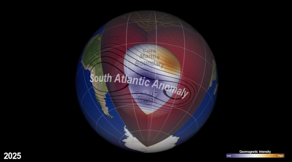 Anomalía del Atlántico Sur. Foto: NASA Anomalía del Atlántico Sur. Foto: NASA