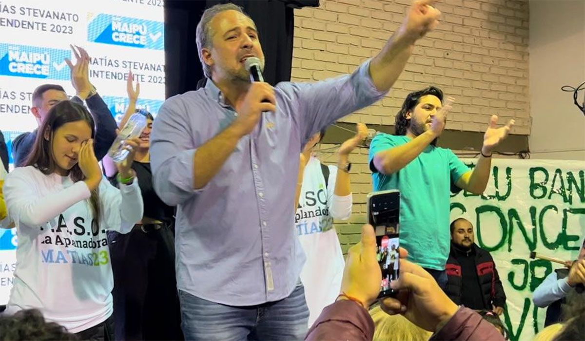 Matías Stevanato se adjudicó el mote de uno de los grandes ganadores de la jornada electoral y lo celebró como tal.