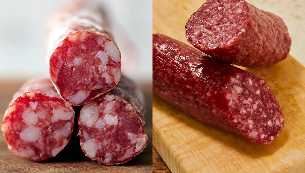 Dos alimentos con cosas en compun y diferencias marcadas