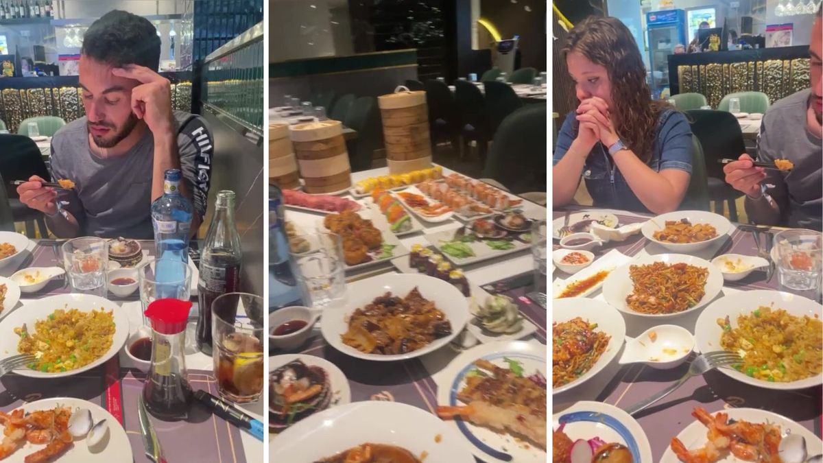 Angurrientos. Cuatro jóvenes fueron multados por comer mucho en un tenedor libre.