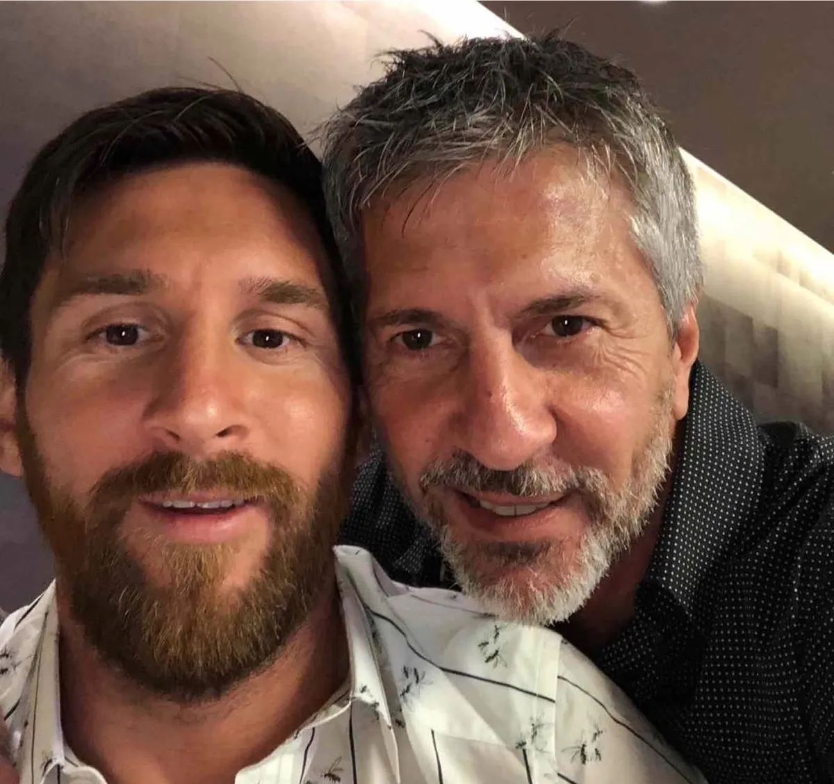 Lionel Messi despidió a su padre Jorge, en Rosario.