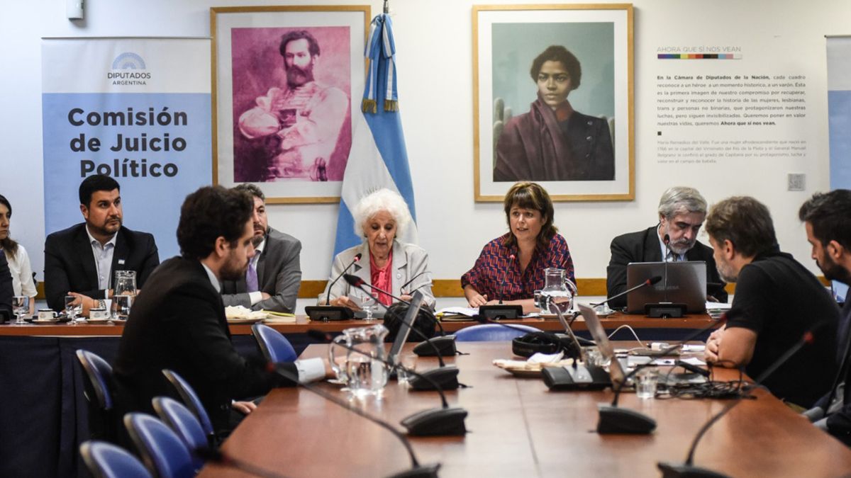 Estela de Carlotto expuso sobre el juicio político a la Corte Suprema.