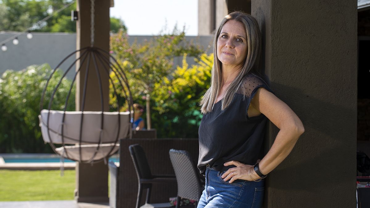 Mariana Bosco, la Reina de la Vendimia de 1993, en su casa.