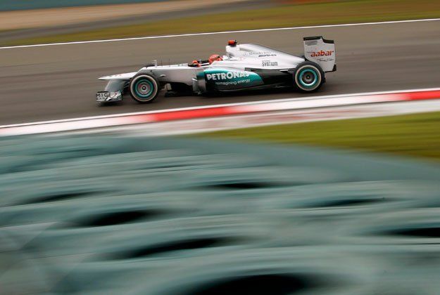Schumacher fue el más veloz en los ensayos del GP de China