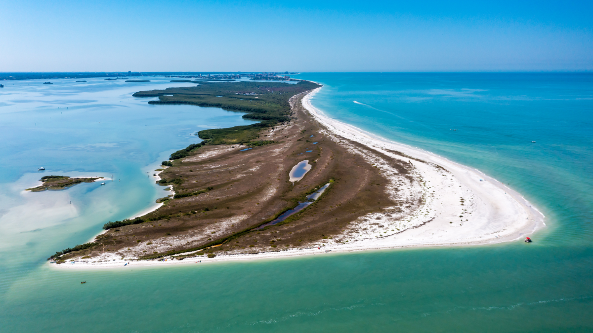 Esta playa de Florida se encuentra en una isla hermosa.&nbsp;
