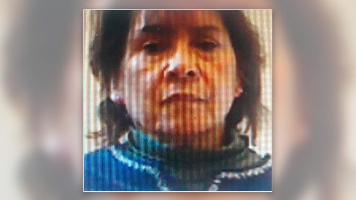 Esta es la imagen de la enfermera jubilada desaparecida en San Rafael. Su teléfono tuvo actividad hasta el 21 de julio, y la denuncia se hizo el 1 de noviembre.