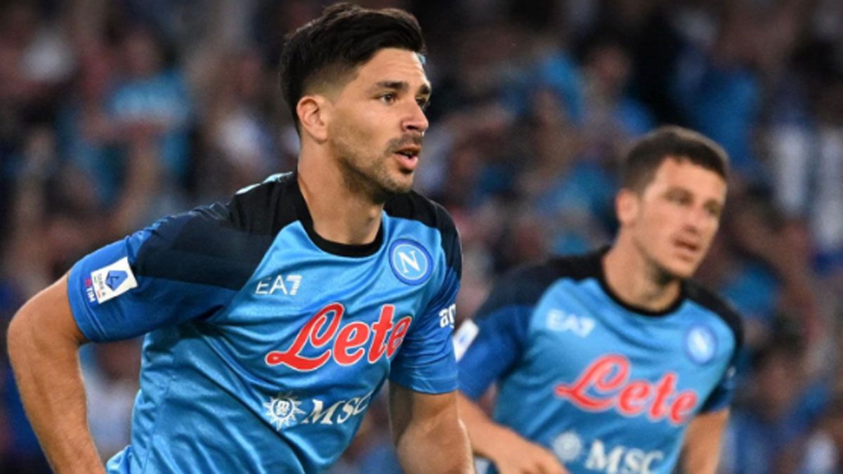 Giovanni Simeone y un golazo en el Napoli dedicado a Maradona