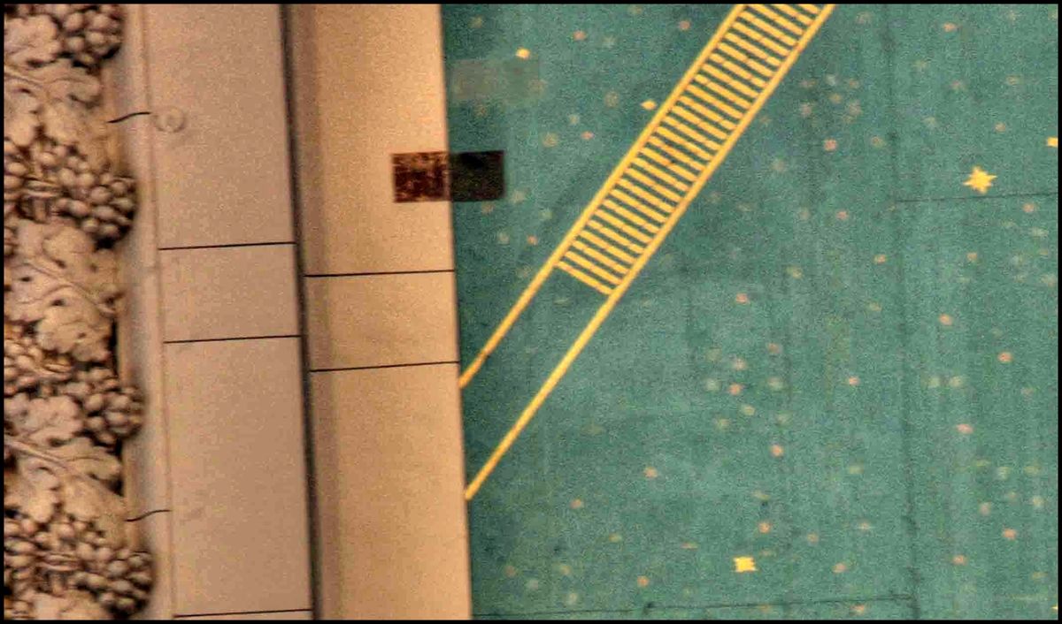 Así luce la mancha en el techo de la estación. Imagen: grandcentralterminal.com Así luce la mancha en el techo de la estación. Imagen: grandcentralterminal.com