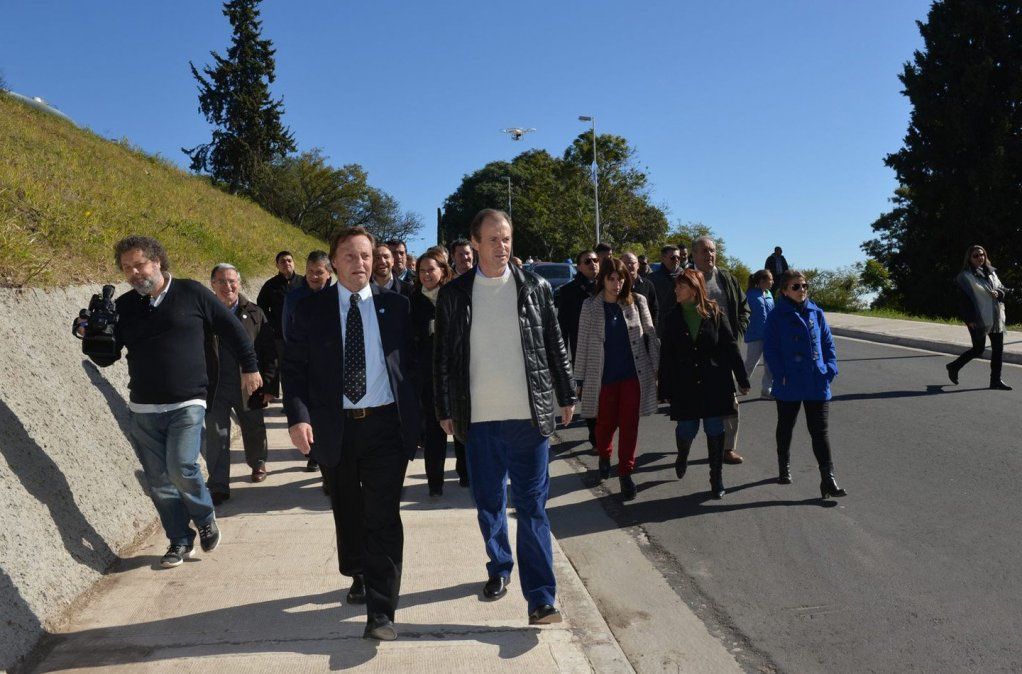 Bordet y Varisco encabezaron un acto y recorrieron obras de la Costanera