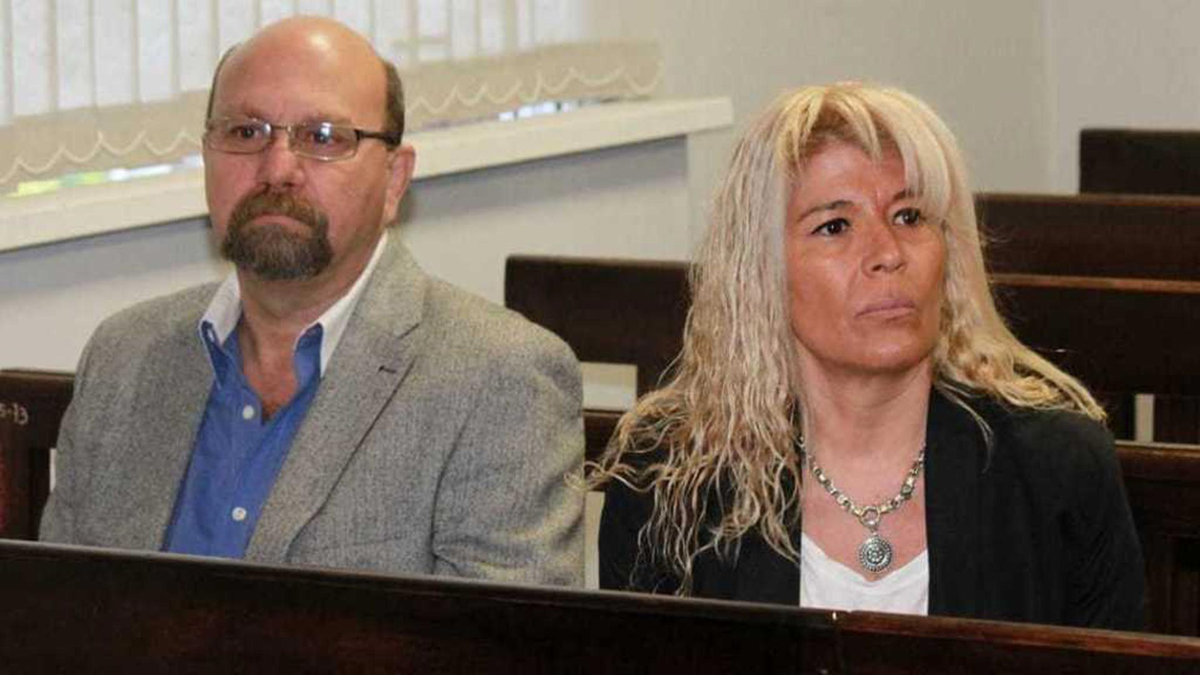 Luis Lobos y Claudia Sgró en el juicio de 2019.