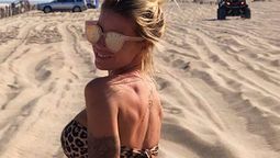 Florencia Peña estrenó enteriza animal print y causó furor desde Mar del Plata