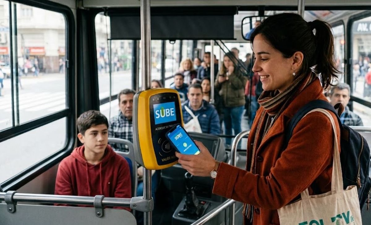 Hay bonificaciones importantes por viajar en colectivo. Lo que ofrece cada banco y billetera virtual. Imagen ilustrativa Gemini.&nbsp;