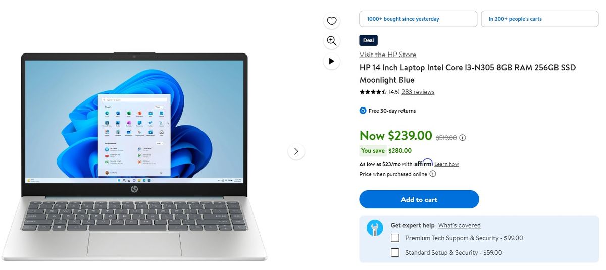 La oferta de Walmart. La oferta de Walmart.