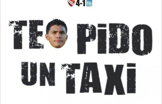 Los del Rojo y los afiches gastando a los de Racing