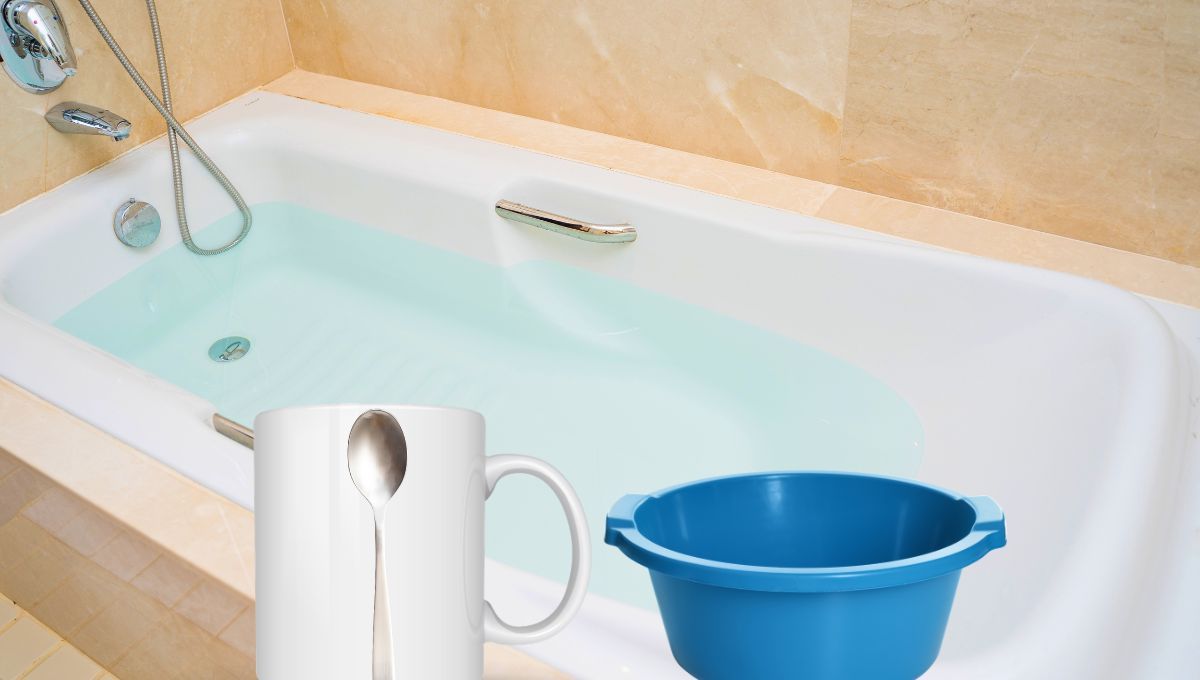 El acertijo mental que pocos resuelven: cuchara, taza o balde, ¿qué usarías para vaciar la bañera?