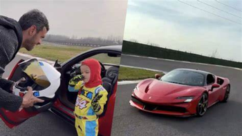 El polémico video del niño de 5 años manejando un Lamborghini a 312 km/h