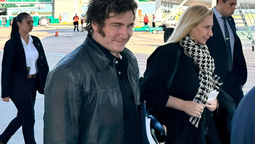 Javier Milei viajó a Italia con el Jefe, su hermana Karina.