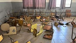 Algunos de los daños que cometieron los alumnos de 5° año de la escuela Santa María. Algunos de los daños que cometieron los alumnos de 5° año de la escuela Santa María.