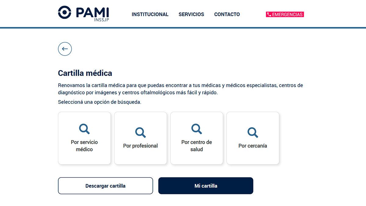 En el buscador de la web oficial de PAMI se pueden encontrar profesionales y centros por especialidad. En el buscador de la web oficial de PAMI se pueden encontrar profesionales y centros por especialidad.
