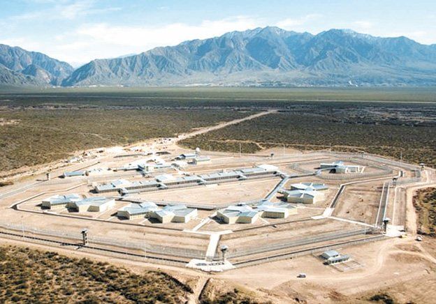 El complejo carcelario en Campo Cacheuta, en Luján de Cuyo.