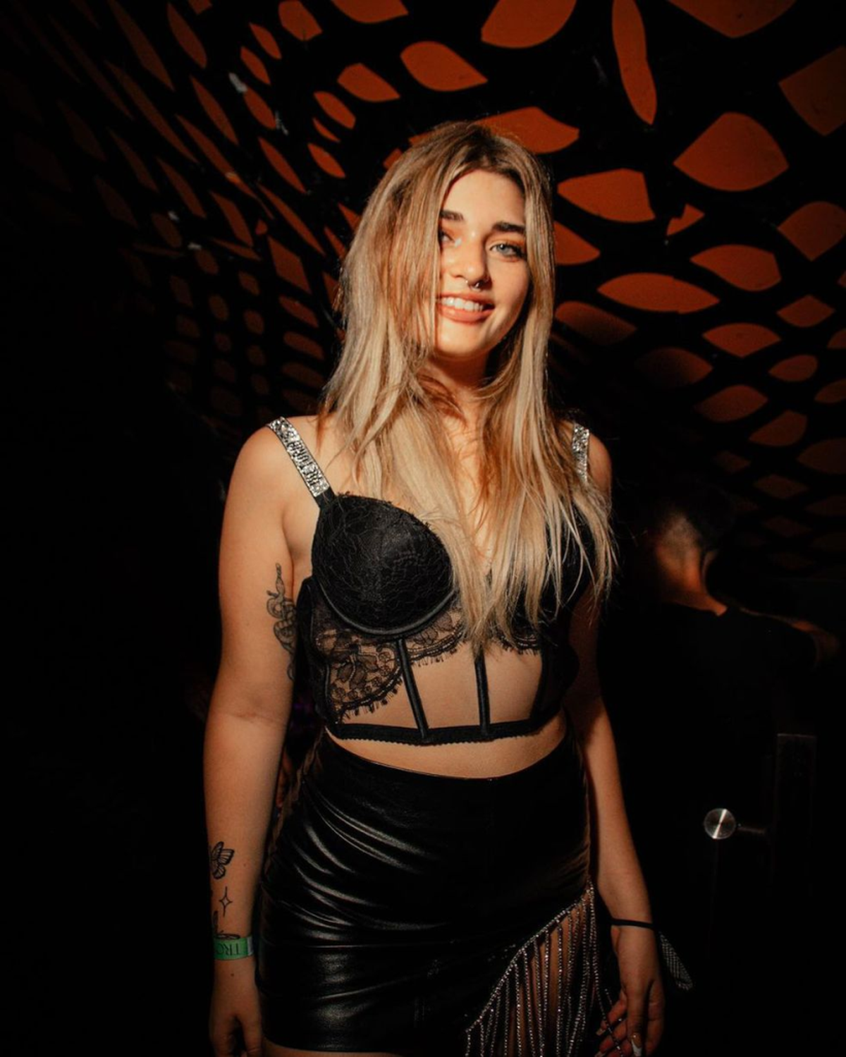 El look total black de Martita Fort.