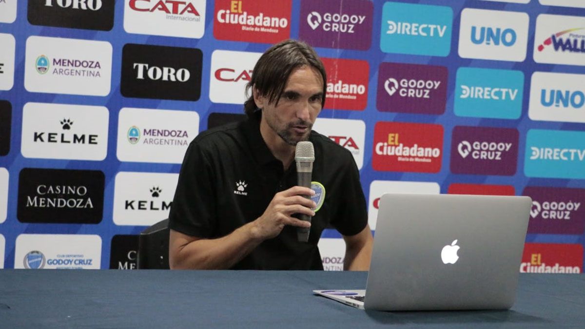 Diego Martínez se fue conforme con el rendimiento. Foto: Pablo González.