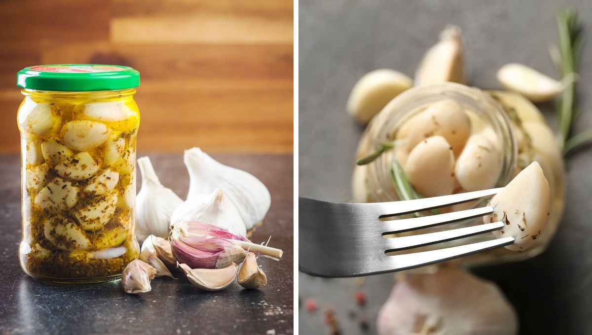 Ajo en conserva. Ajo en conserva.