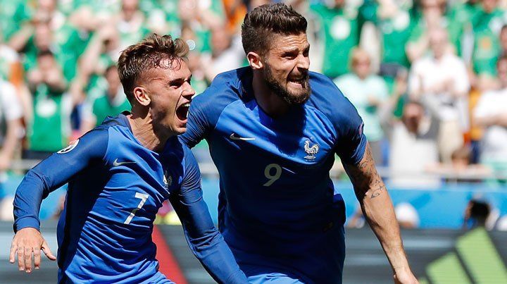Griezmann rescató a Francia y lo llevó a cuartos de final