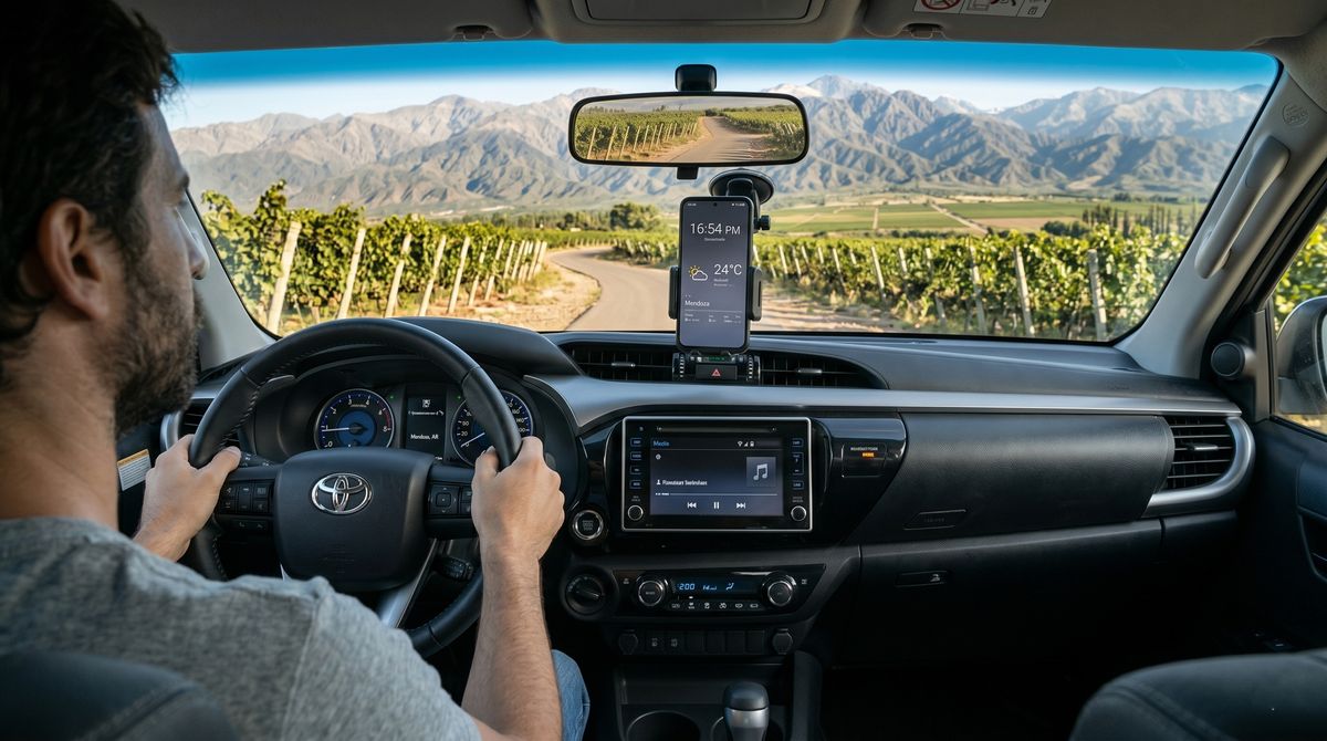 Llevar el celular pegado al parabrisas es motivo de sanción vial. Llevar el celular pegado al parabrisas es motivo de sanción vial.