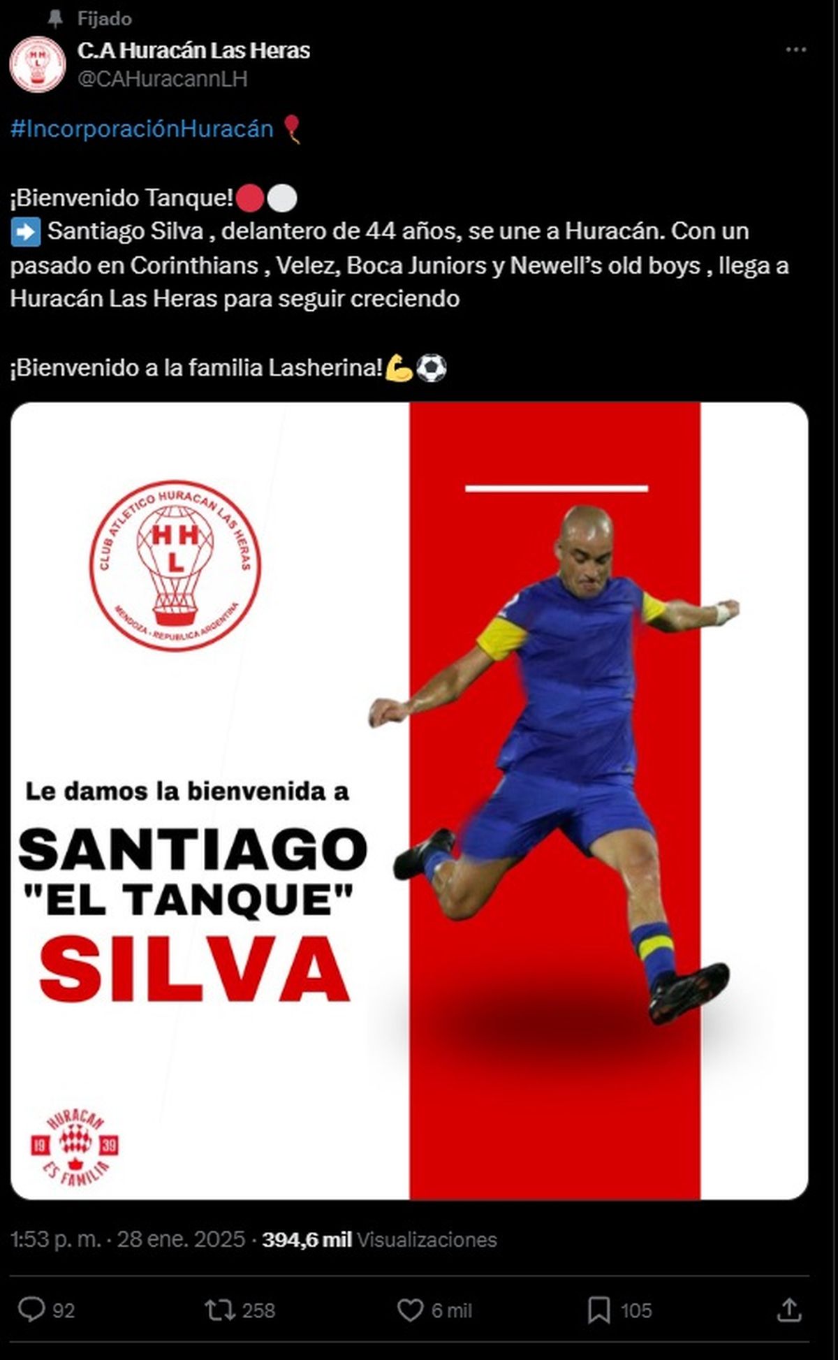 La falsa noticia sobre Santiago Silva que se volvió viral en las redes. La falsa noticia sobre Santiago Silva que se volvió viral en las redes.