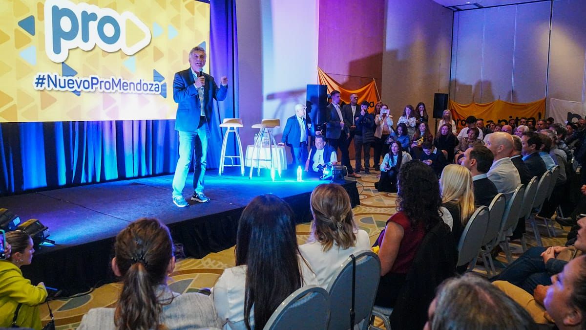 El ex presidente Mauricio Macri habló en el hotel Hilton de Guaymallén. El ex presidente Mauricio Macri habló en el hotel Hilton de Guaymallén.