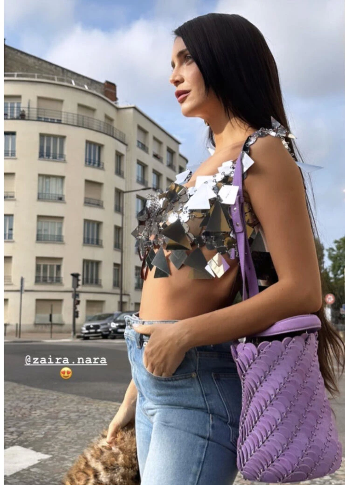 Así es como Zaira Nara se convierte en la reina del shiny desde París. Así es como Zaira Nara se convierte en la reina del shiny desde París.