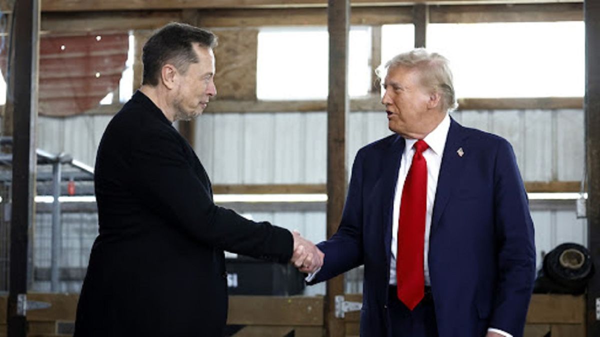 Elon Musk en un claro apoyo a Donalad Trump.