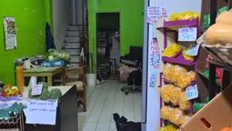 La verdulería donde obligaban a trabajar a las víctimas.