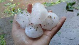 Fuerte tormenta de granizo en San Rafael