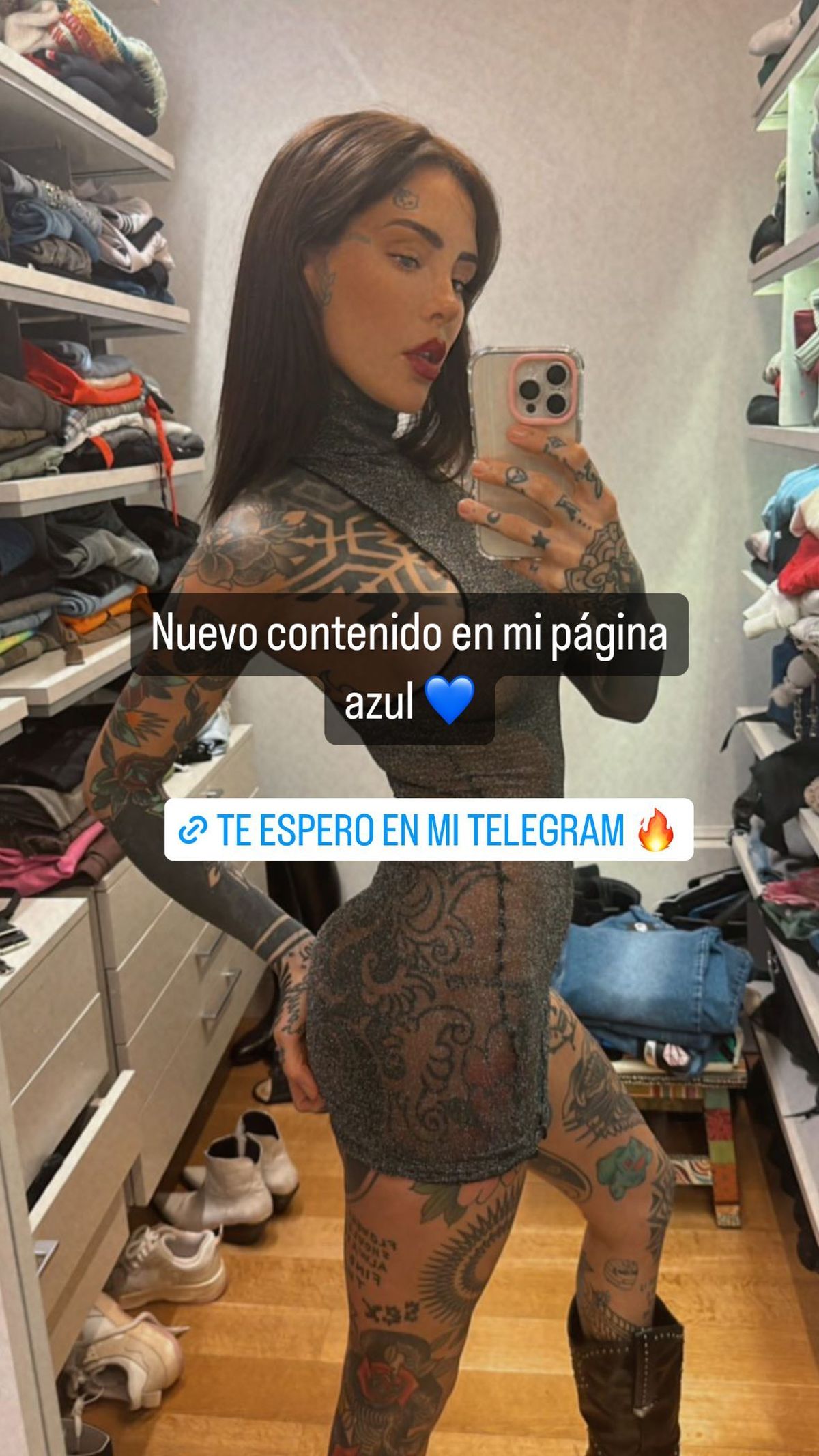 En mini vestido de red, Cande Tinelli beboteó y se vio hasta el último centímetro.
